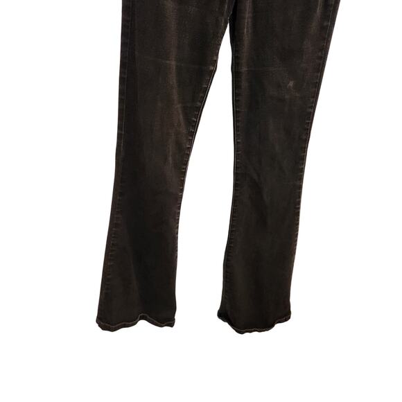 Just USA Black Dark Wash Denim Casual Classic High Rise Bootcut Jeans Size 4 - Picture 5 of 10